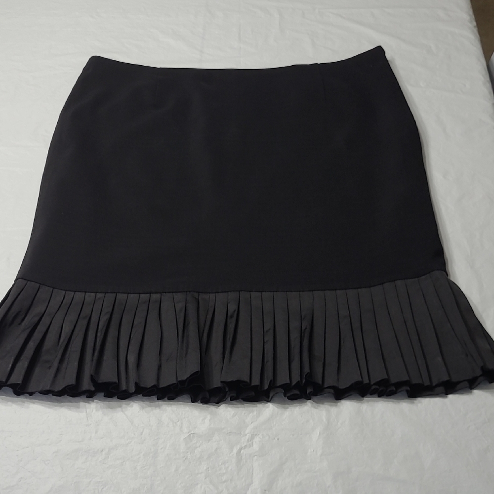 Alfani Black Pencil Skirt with Pleated Hem